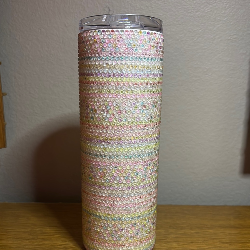 Colorful Rhinestone Tumbler